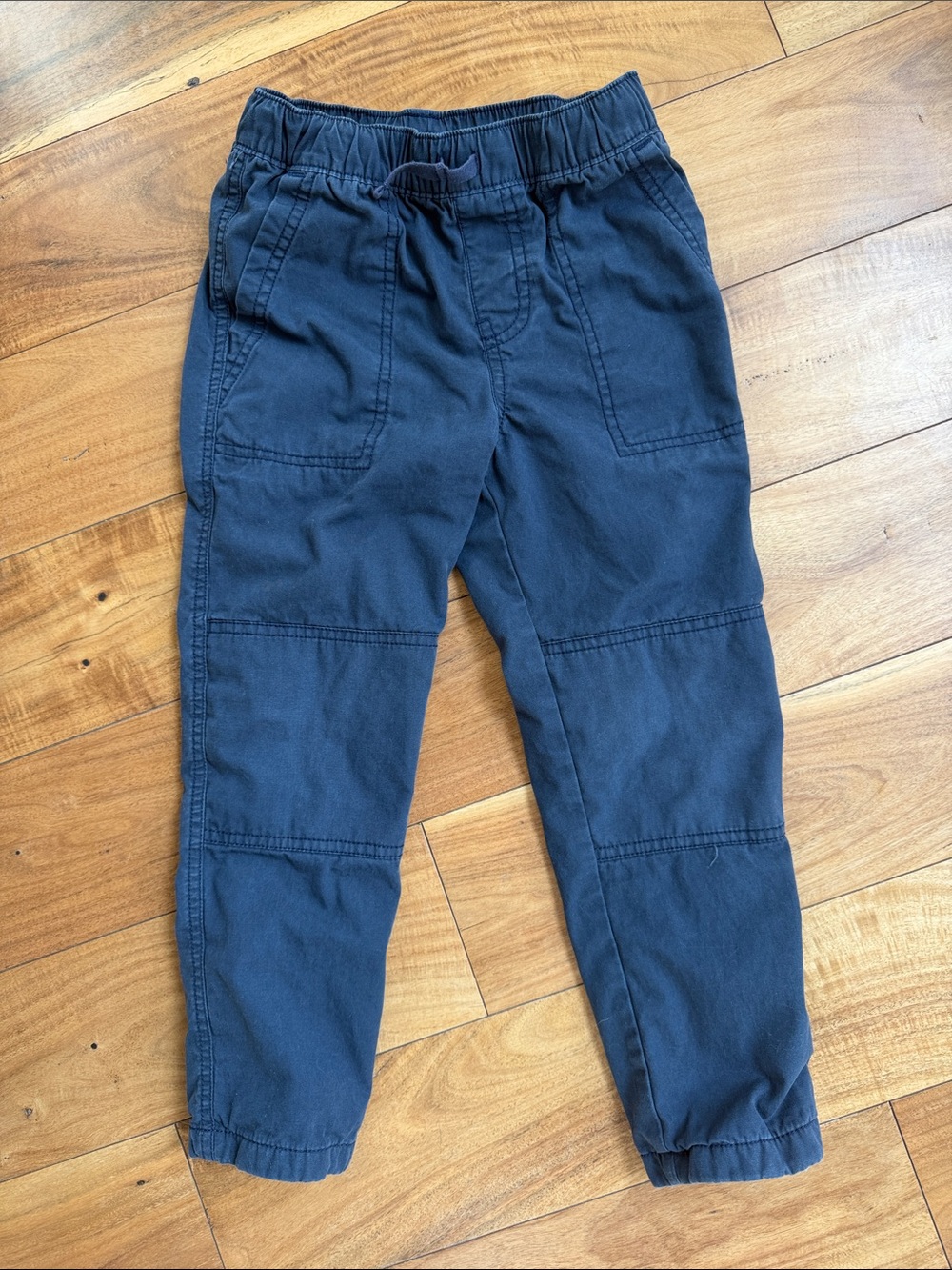Tea Collection Navy Elastic-Waist Jogger Pants with Liner